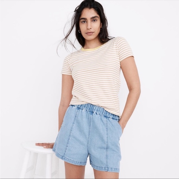 Madewell Pants - Madewell Denim Easy Pull-On Shorts Style MD750S NWT Size Small